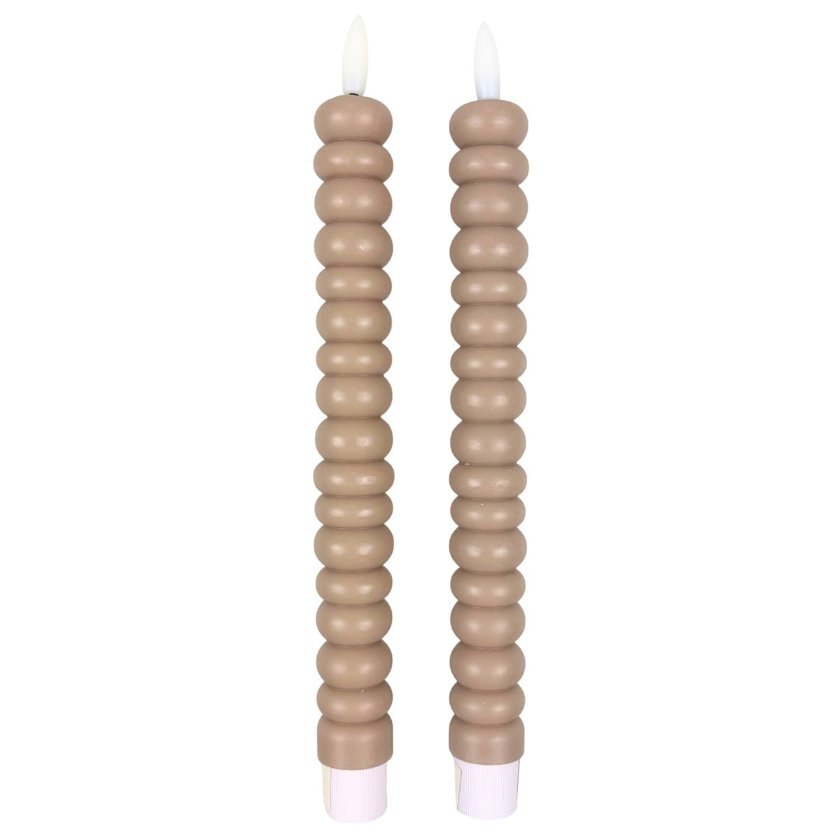 Blokker LED dinerkaars gedraaid – 2 stuks - beige