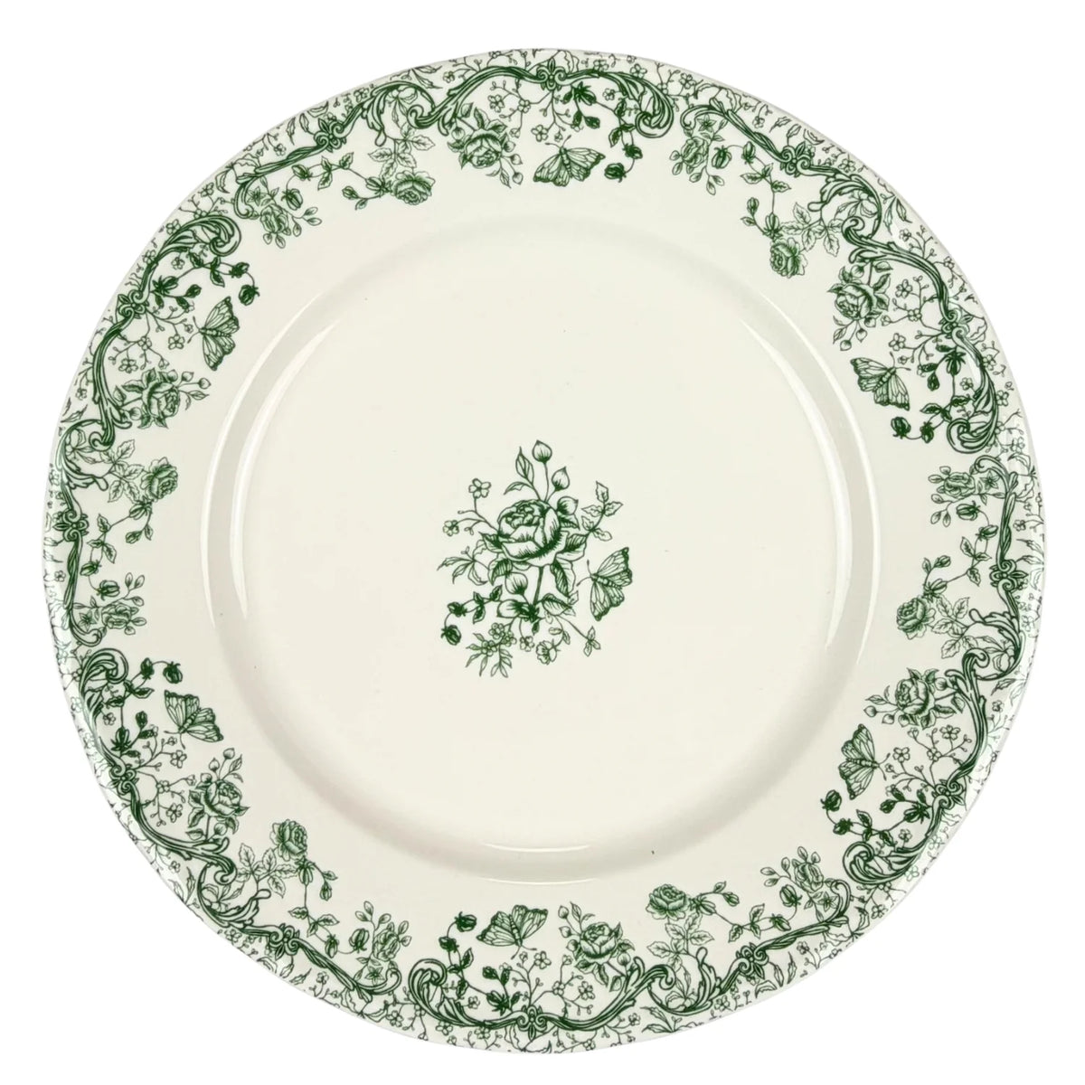 Blokker - Dinner plate - Versailles - flower - Ø27cm - green