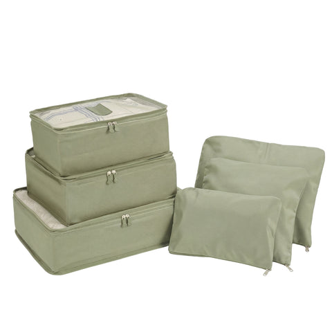 Blokker koffer organizer - set van 6 - groen