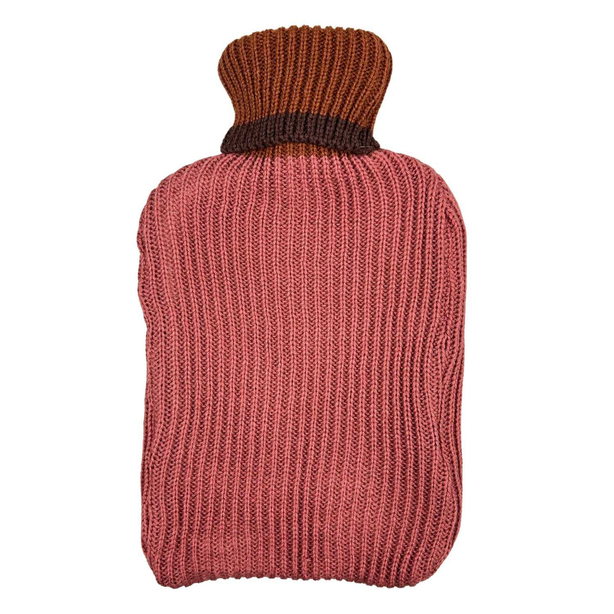 Blokker - Hot water bottle with knitted cover - 2L - 2 assorted