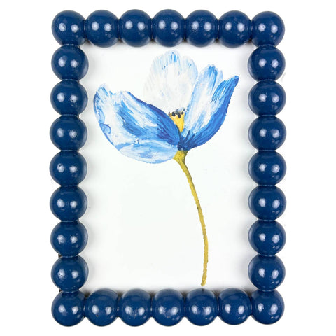 Blokker - Fotolijst Bobbins - 12,5 x 17cm - polyresin - blauw