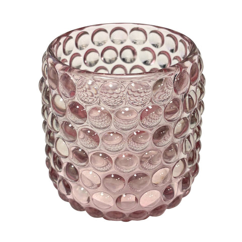 Blokker - Theelichthouder - Bistro Blok - Ø8 x 8,3cm - roze