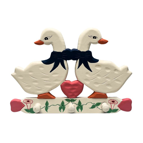 Playwood Houten Kinderkapstok – Goose & Heart (3 haken)