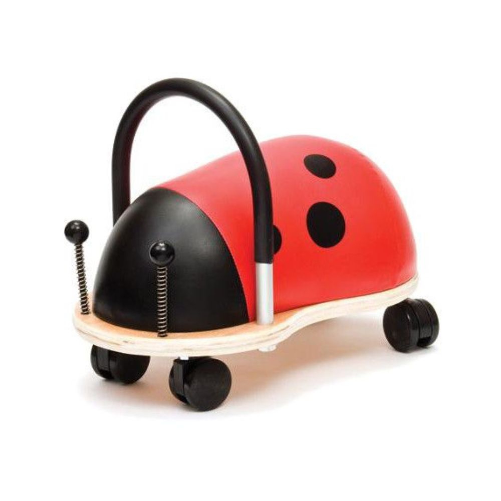 Speelhout - WBug loopauto Lieveheersbeestje - 46x28x26cm