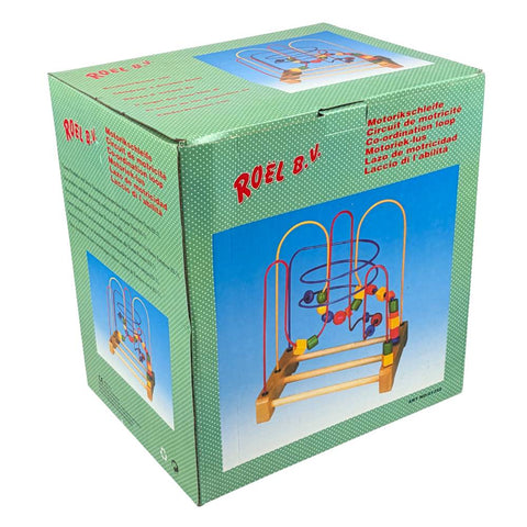 Roel - Wooden bead track - 30x26x33cm