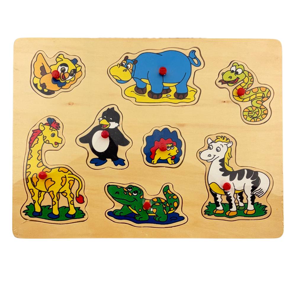 Playwood - Holz-Schiebepuzzle „Zoo“ - 29x21cm