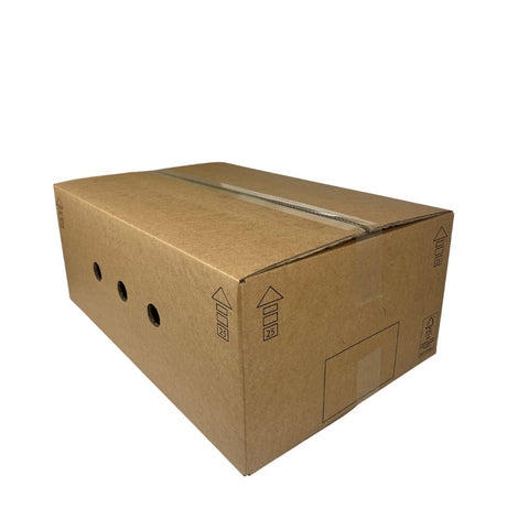 Kartonnen dozen met gaten 60x40x25 cm EURO 25 DD