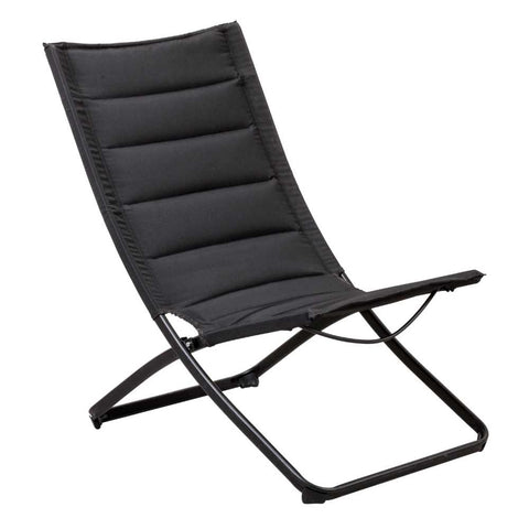 Casa - Vouwstoel 'Liza' - 87 x 57 x 85cm - Zwart