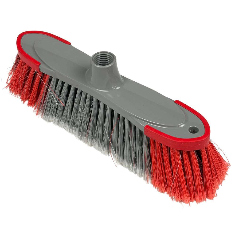 Buemag - Kunststof bezem voor steel - 30cm - assorti