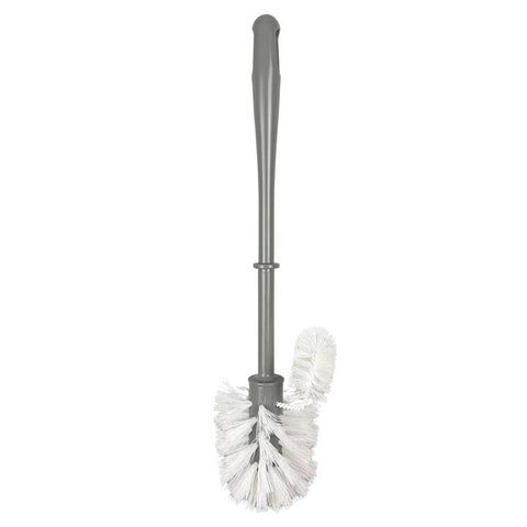 Buemag - Toilettenbürste mit Randreiniger - 35 cm - grau