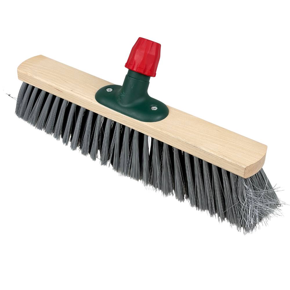 Buemag – Hall broom – wood – 39 cm – grey/black bristles – assorted
