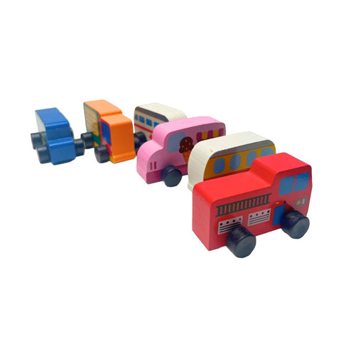 Playwood Houten Mini Voertuigen – 8 cm