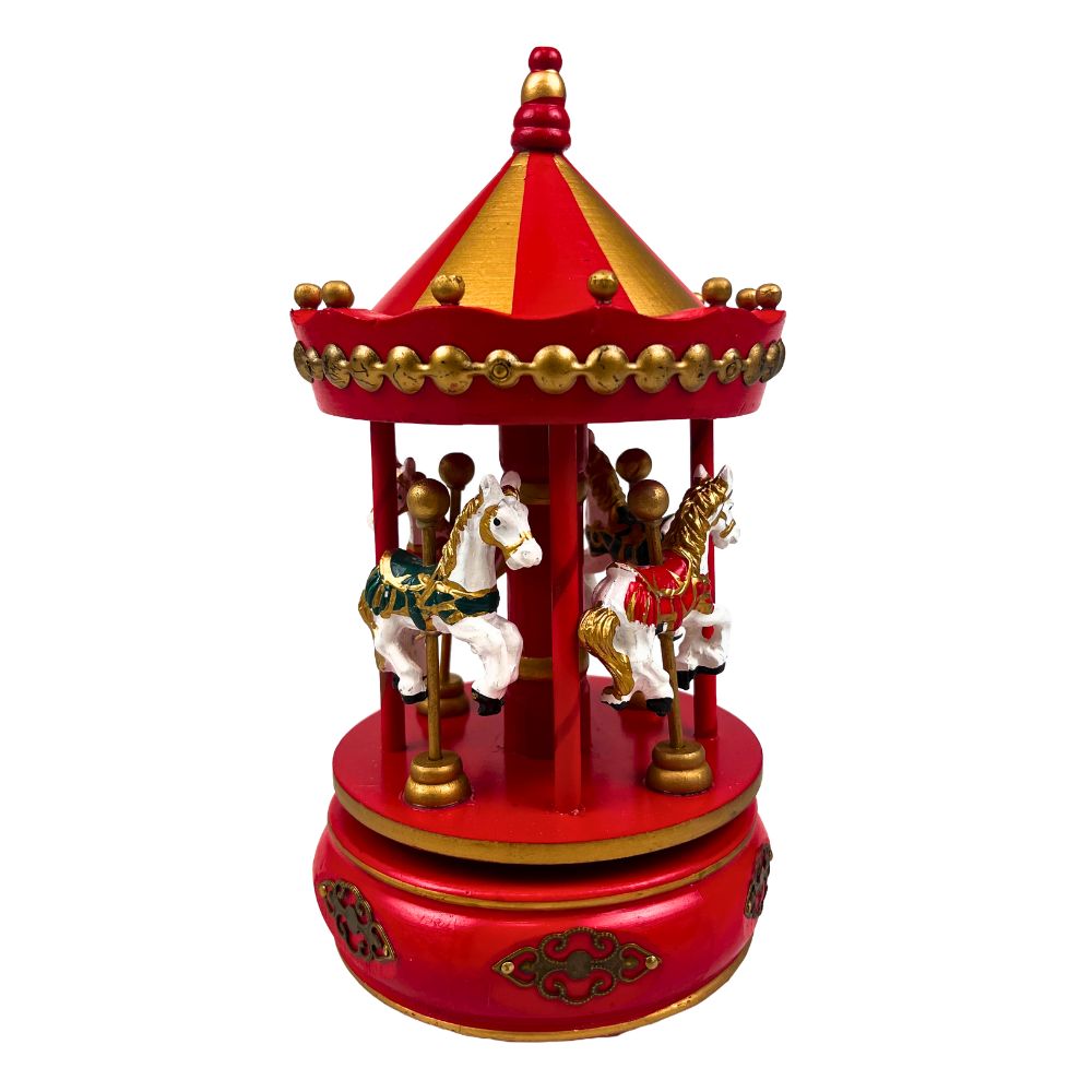 Houten - Reuzenrad met muziekdoos - 23 x 11 x 11 cm