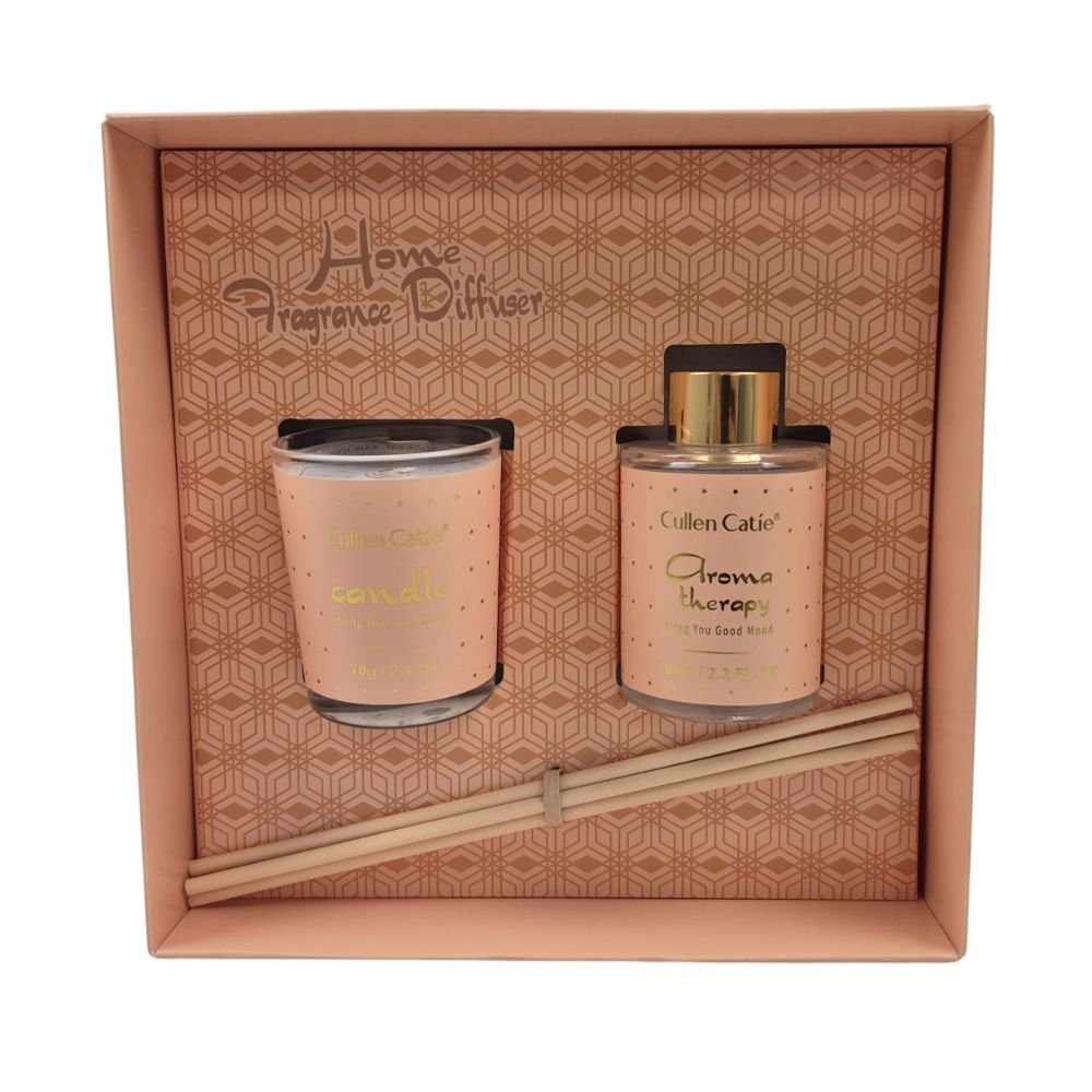 Cullen Catie - 2-teiliges Set aus Diffusor und Duftkerze - Geschenkverpackung