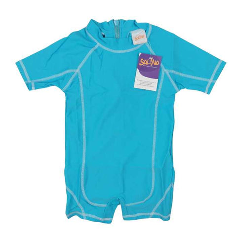 Solino – kinderbadpak met zonbescherming – aquablauw