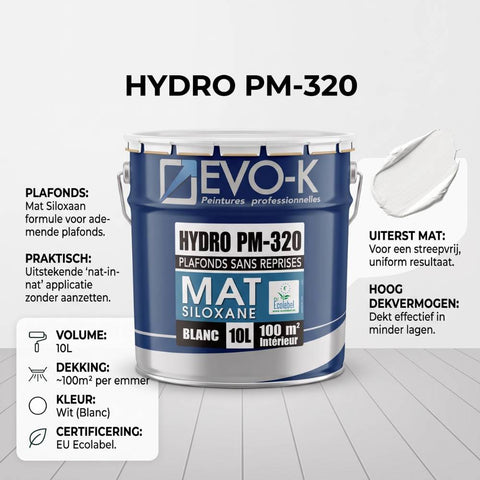 EVO-K - Hydro Am-335 - Alkydverf - 10 liter - wit
