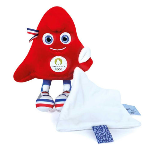 D&C - Phryges soft toy mascot with comfort blanket - 22cm - Paris 2024 Olympic Games