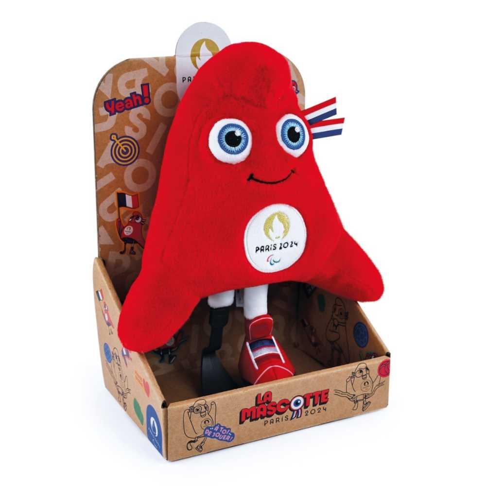 D&C - Phryges soft toy mascot - in display - 25cm - Paris 2024 Paralympic Games