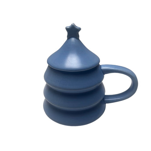 Genialo Weihnachtsbaum-Becher mit Deckel – Blau