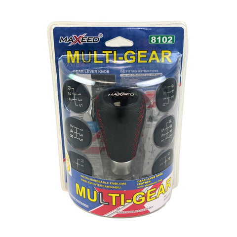 Maxeed Multi-Gear Lederen Versnellingspookknop – Universeel