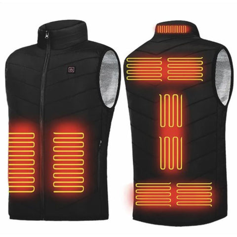 Heuts - Thermisch verwarmingsvest USB A - Zwart - Diverse maten
