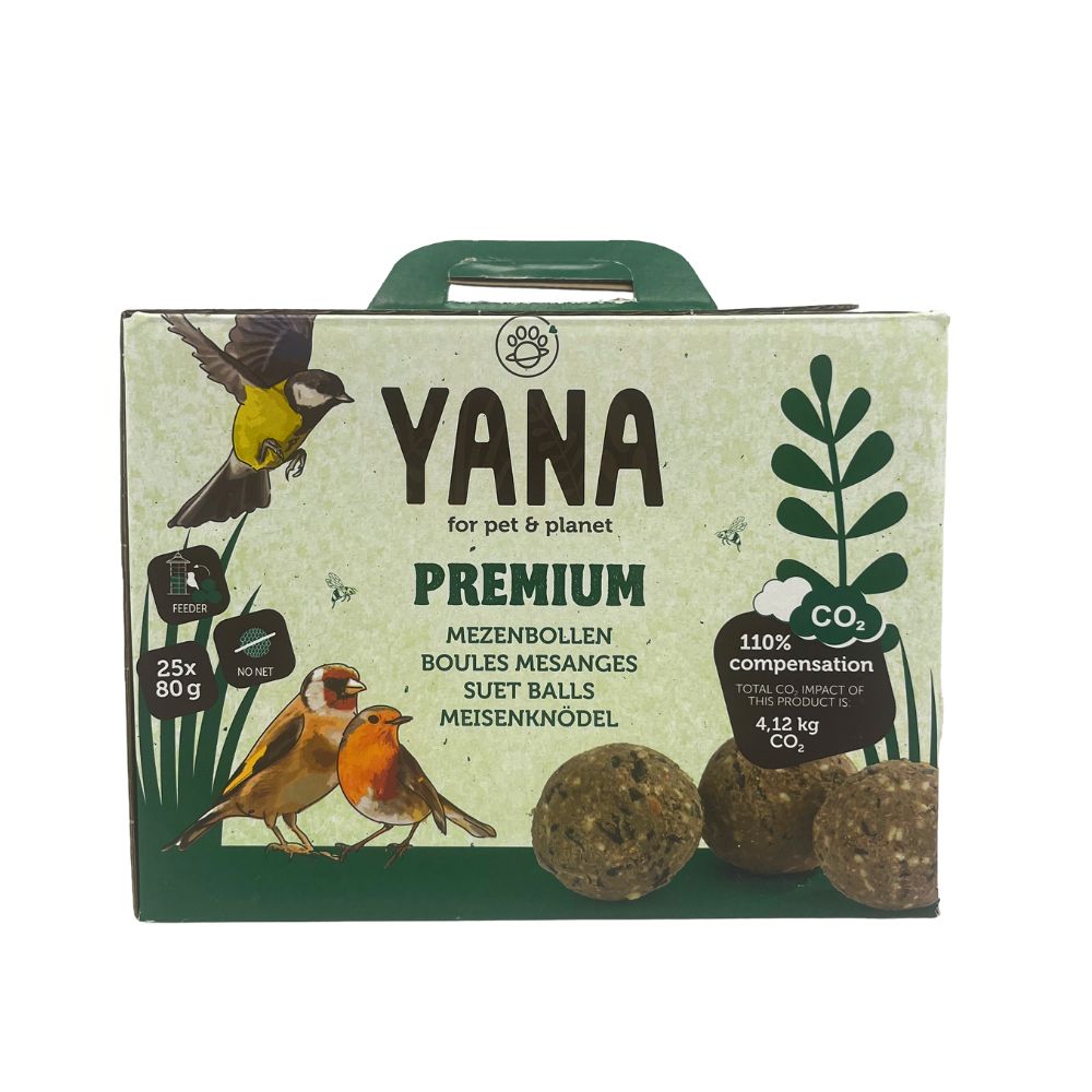 YANA Premium Meisenknödel ohne Netz – 25 x 80 Gramm