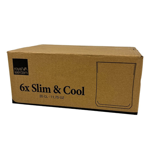 Royal Leerdam Short Tumbler "Slim & Cool" 35cl – Set van 6