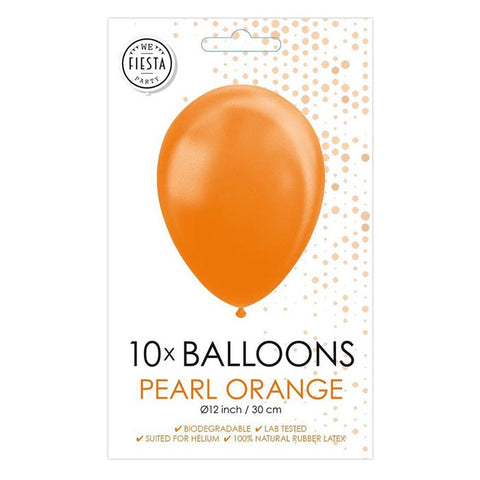 Fiësta - Ballonnen - 10st - oranje - Ø 30cm