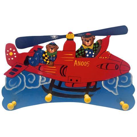 Playwood - Kinderkapstok Bear Heli (4 haken) - 39 cm