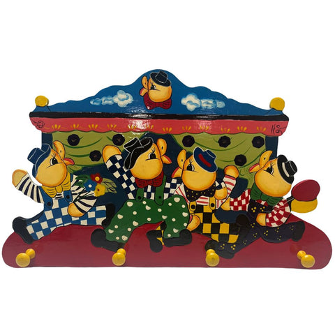 Playwood - Kinderkapstok Duck Circus (4 haken) - 47 cm