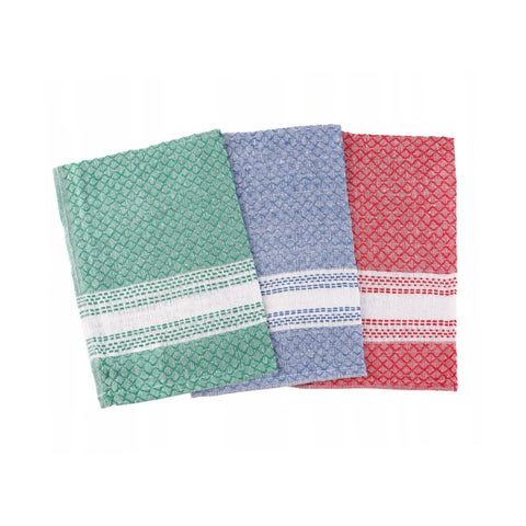Moraj - Theedoek 3 pak - 35x55cm - Rood/Blauw/Groen