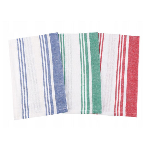 Moraj - Theedoek 3 pak - 35x55cm - Rood/Blauw/Groen
