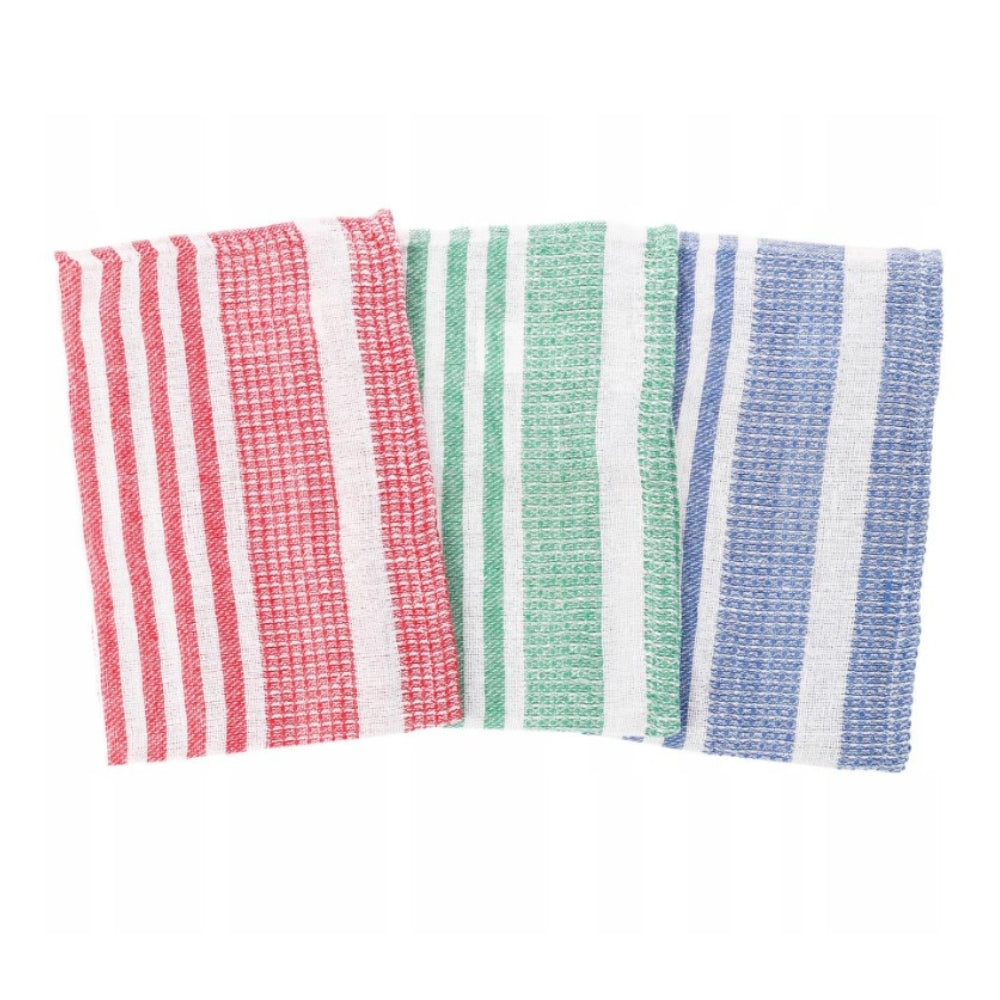 Moraj - Tea Towel, Pack of 3 - 35x55cm - Red/Blue/Green