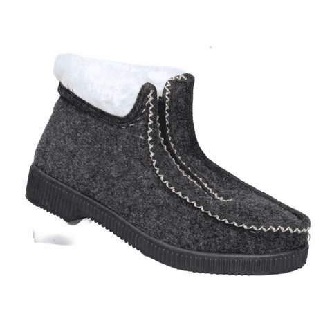 Comfort Italy Thermo Huisschoen – Donkergrijs (Maat 37)