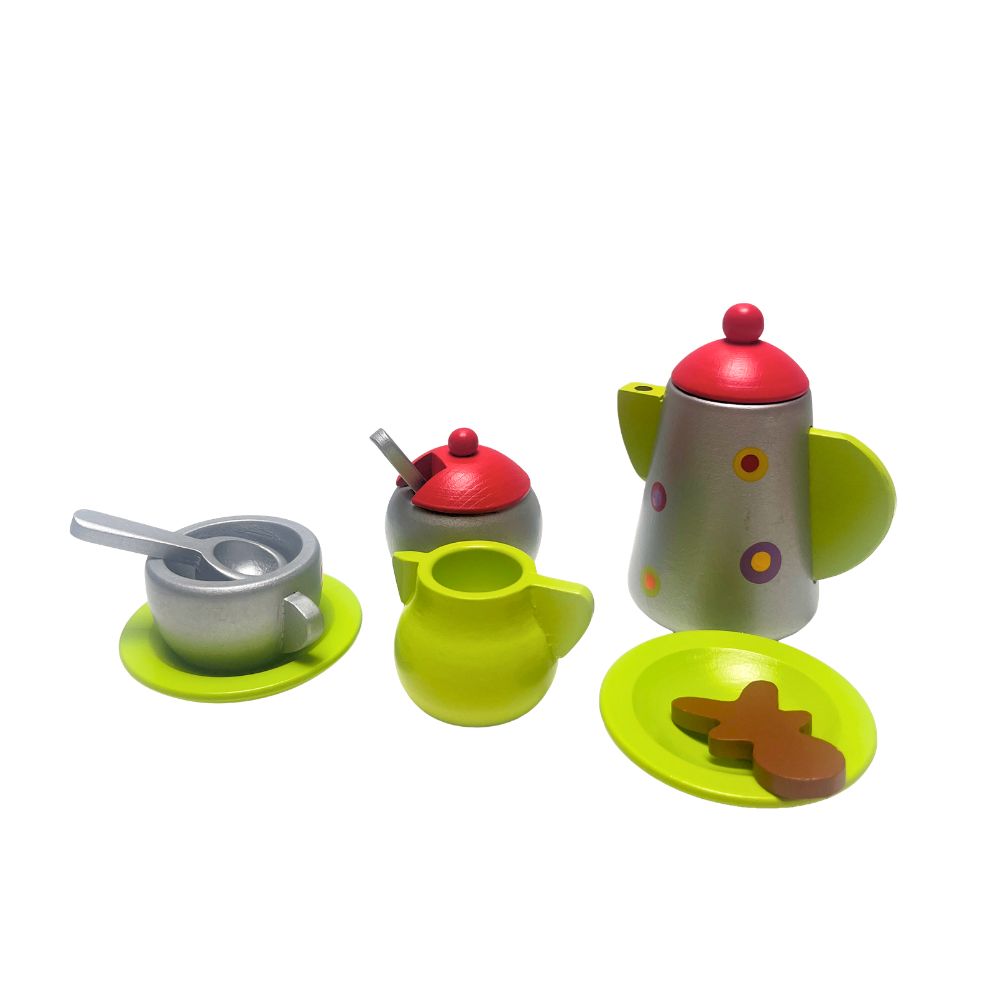 Classic World Kaffee-Set aus Holz – 5-teilig