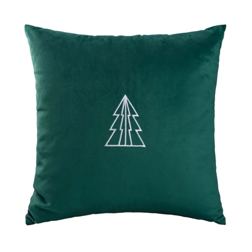 Velvet Cushion Cover ‘Minimalist Tree’ – 43 x 43 cm