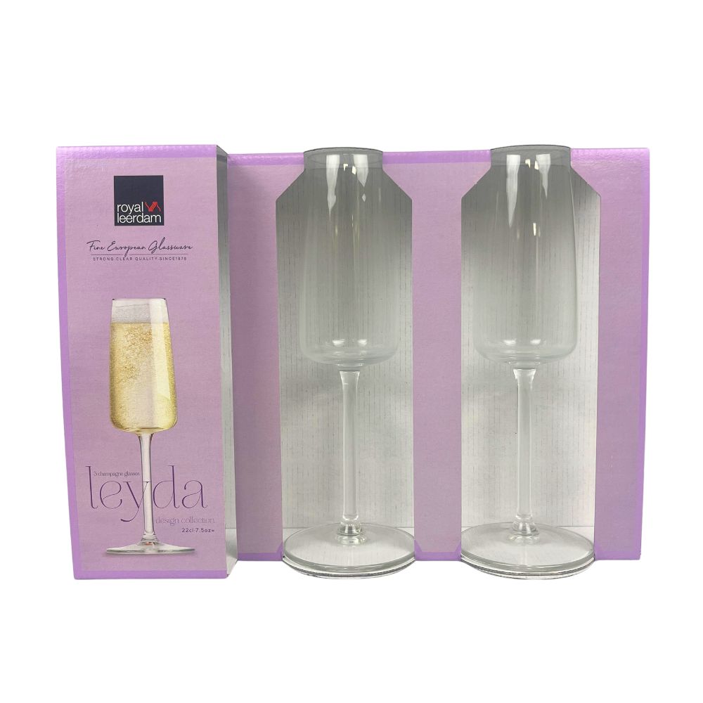 Royal Leerdam – Champagneglas "Leyda" 22 cl – Set van 3