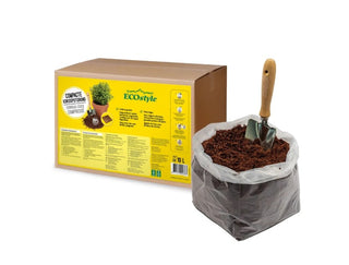 ECOstyle - Compacte kokosplantengrond 5 x 10 l met meststof