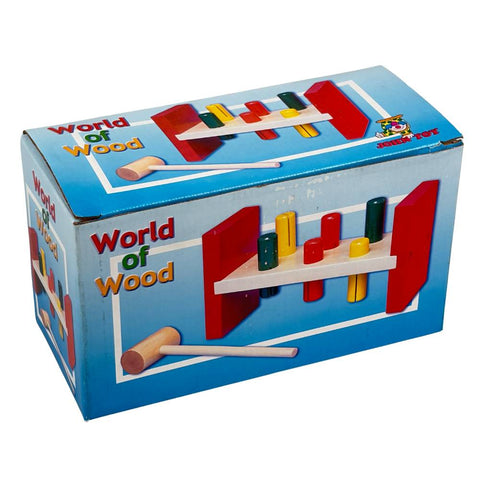 Johntoy - Hamertafel - 21 x 9 x 12 cm - gekleurd