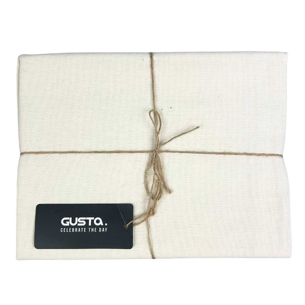 Gusta Tablecloth – Recycled Cotton – 120 x 120 cm - beige