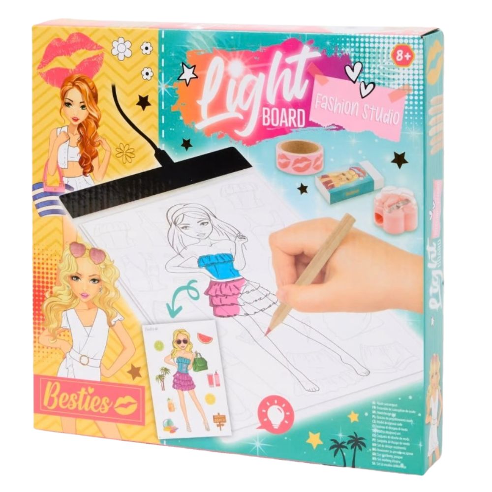 Light-up sign fashion design studio design kit with USB cable