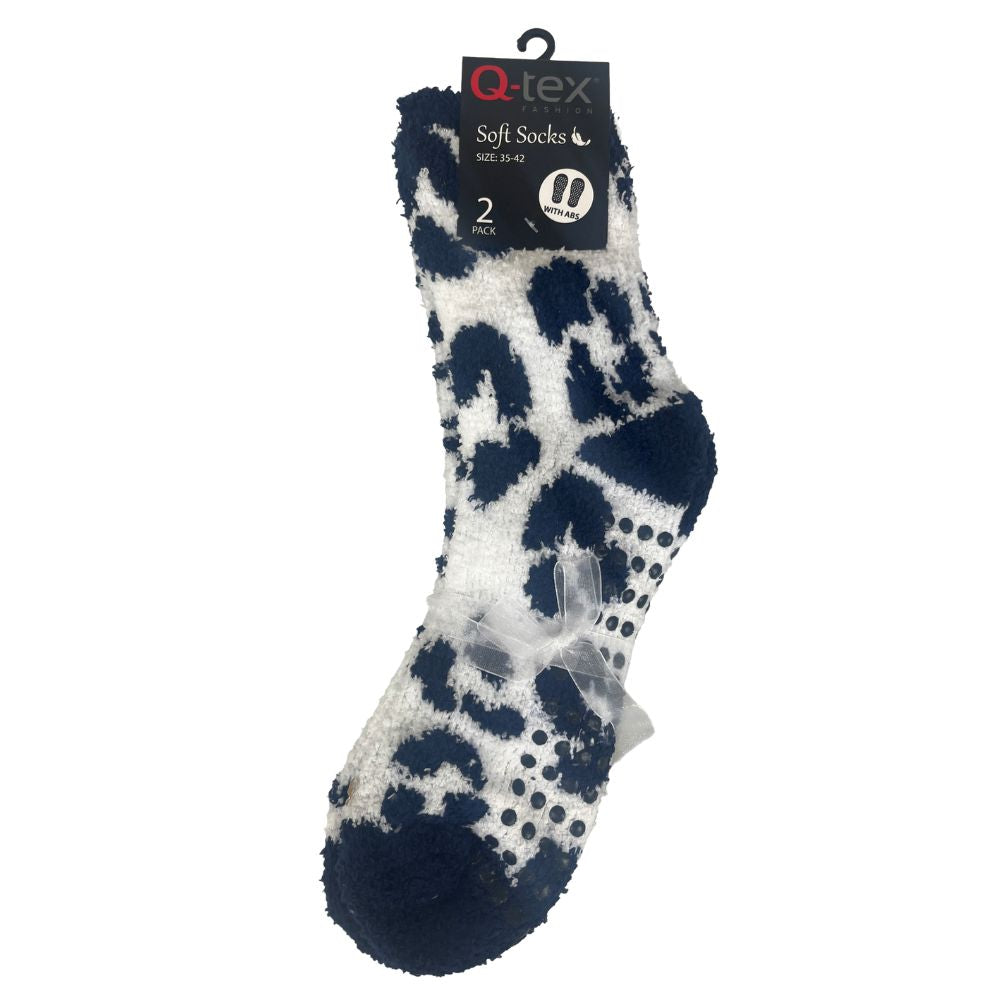 Q-Tex Softsok Indoor Socks with ABS – 2 Pairs