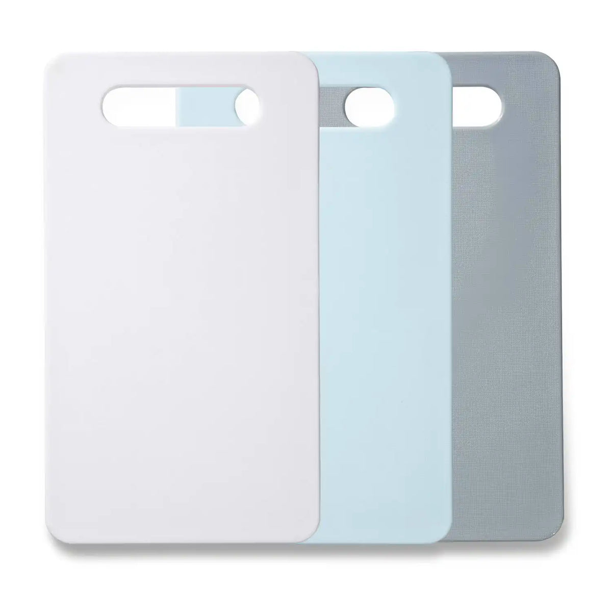 Blokker Chopping Board – Set of 3 – grey/blue – 24.8 x 13.9 x 0.5 cm