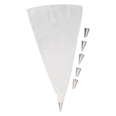 Blokker piping bag - with 6 nozzles - 13x8x3cm