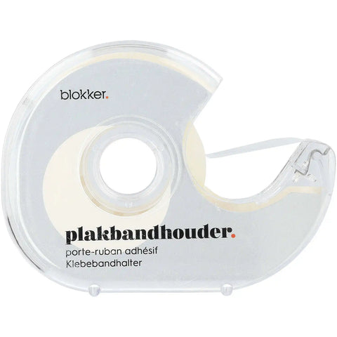 Blokker plakbandhouder inclusief plakband – transparant