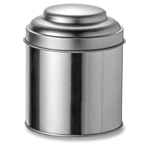 Blokker - Theeblik rond - 0.4l - Ø8,5 x 11cm - zilvergrijs