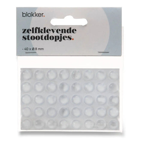 Blokker - Zelfklevende stootdopjes - 40 stuks x Ø 8mm