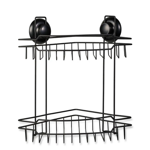 Blokker - Doucherek - Dubbel - 30 x 21,8 x 32cm - Zwart