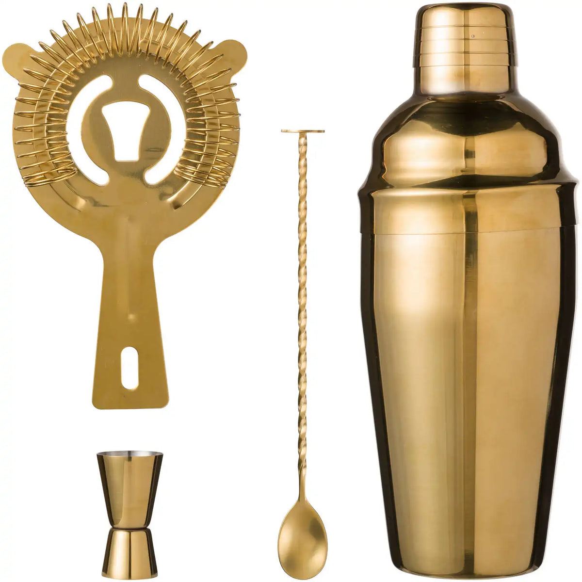 Blokker - Cocktail set - 4-piece - 550ml - 31 x 34 cm - Gold