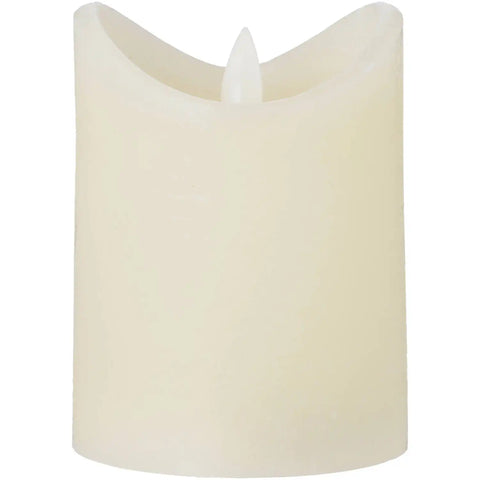 Blokker - Rustieke LED Kaars - 7,5x10 cm – crème